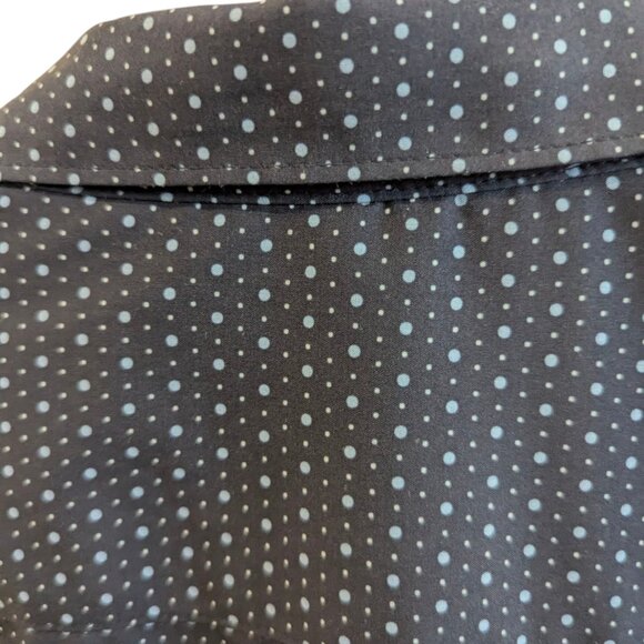 Construct Men's Short Sleeve Button Down Blue with Polka Dots - Size XL - Picture 4 of 7